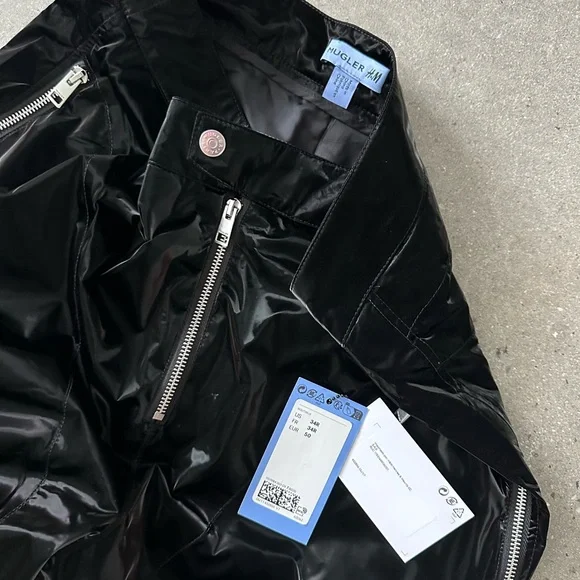 Mugler x  - Biker Pants Black size 34R Sweatpants & Joggers